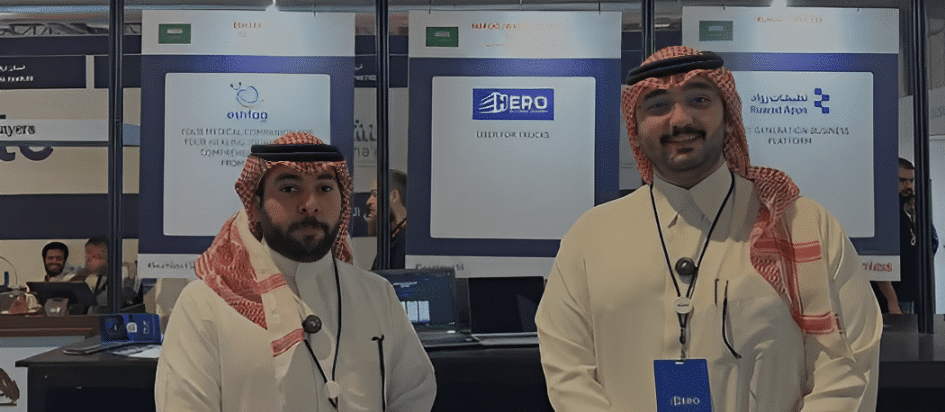 Abdulmohsen Alabra Co-founder and CTO and Naif Alfakhri Marketing Manager of Hero App