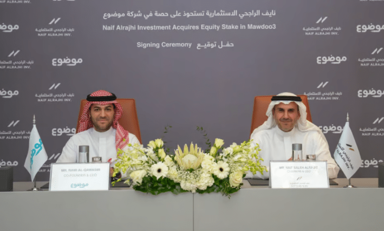 Naif Al Rajhi Investment Acquires Strategic Stake in Mawdoo3