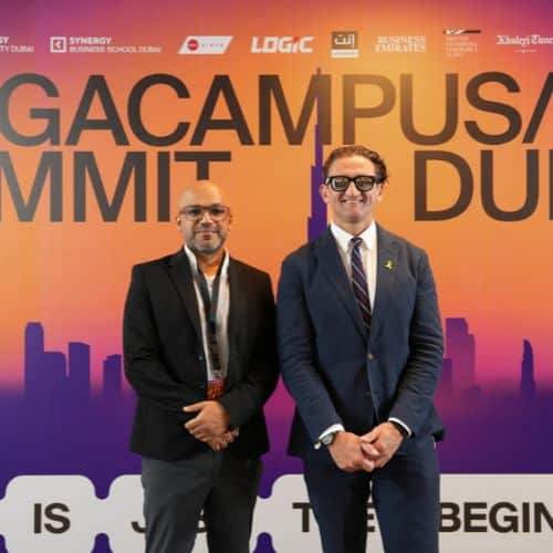 Talal Al Hammad, Editor-in-Chief of entArabi, with Casey Neistat, one of the world’s leading content creators